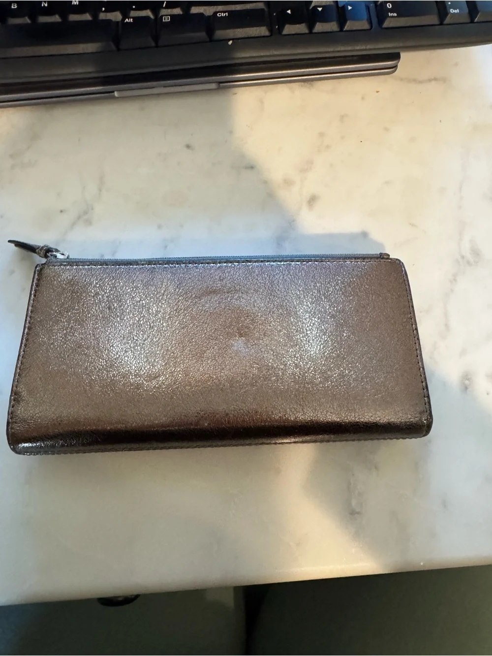 Coach Metallic Silver/Bronze Wallet